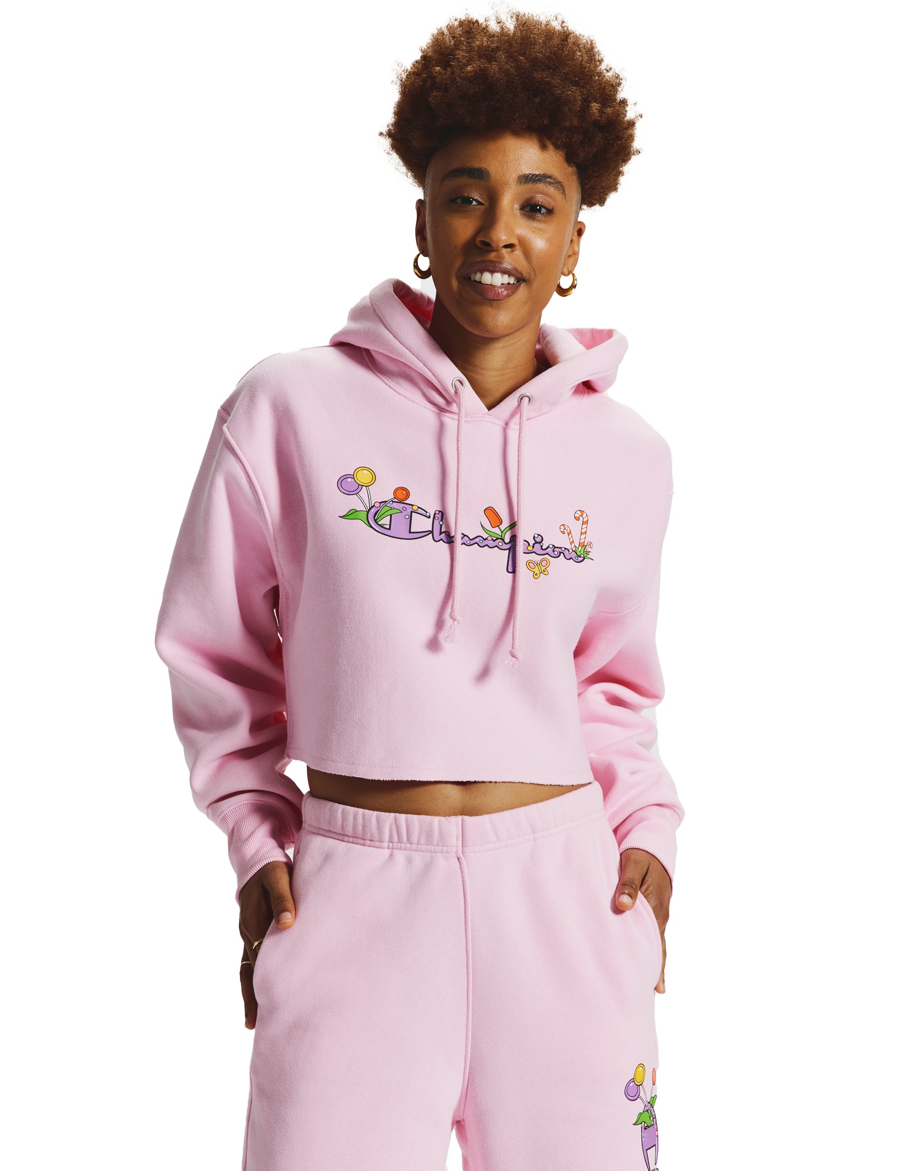 Champion pink candy online hoodie